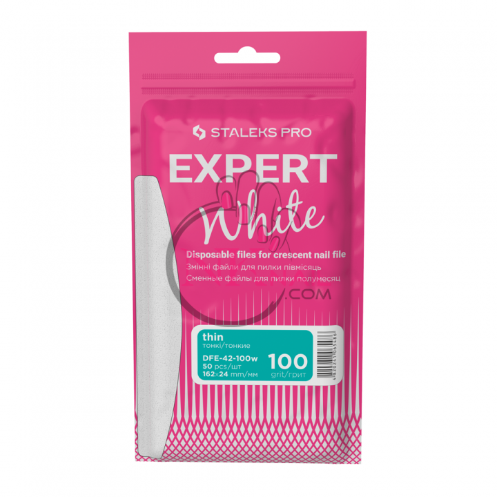 Набір змінних файлів для пилки Expert 40 Staleks, 100 грит, 50 шт білі