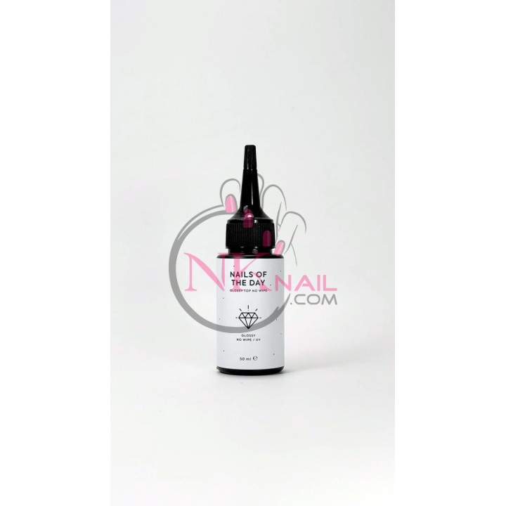 Топ NAILSOFTHEDAY Glossy top no wipe з уф-фільтрами, 50 мл TPO free