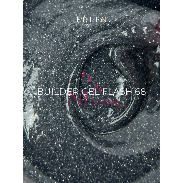 Гель Builder Gel Flash Edlen №68 30 мл світловідбиваючий
