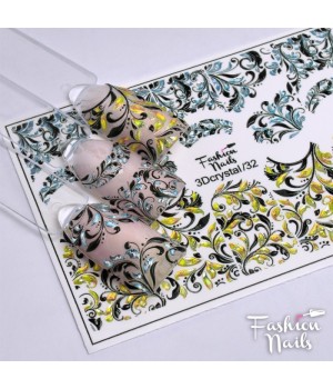 3D Слайдер Fashion Nails Crystal №032