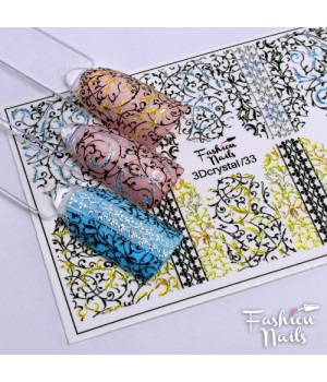 3D Слайдер Fashion Nails Crystal № 033