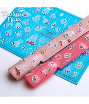 3D Слайдер Fashion Nails Crystal №046