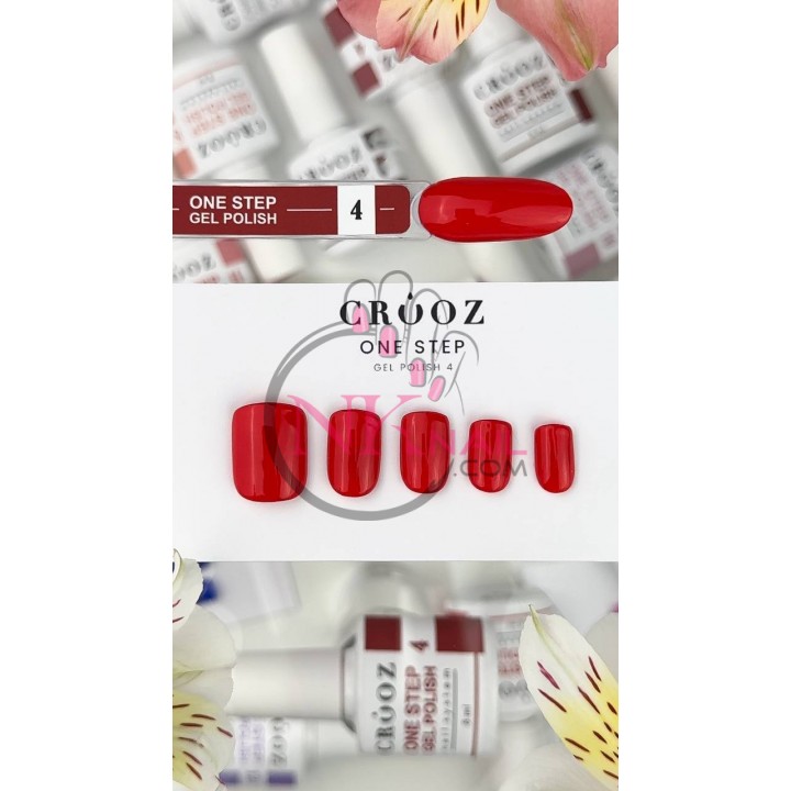 Гель-лак Crooz Однофазний One Step №04, 8мл TPO free
