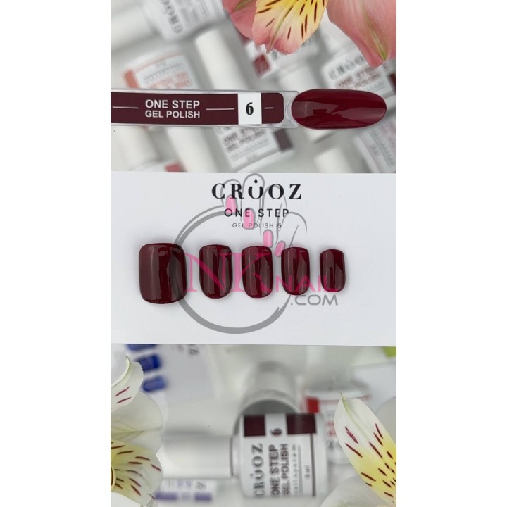 Гель-лак Crooz Однофазний One Step №06, 8мл TPO free